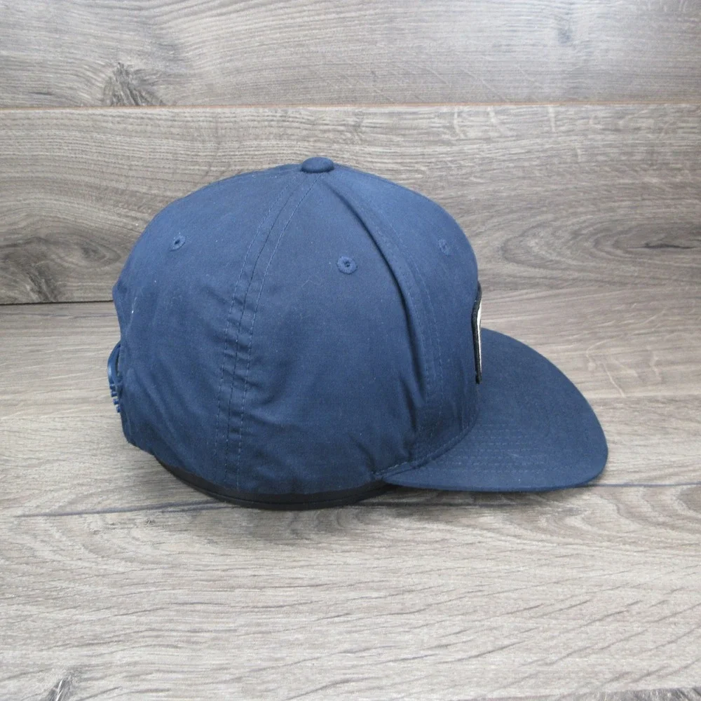 RVCA Hat Cap Mens Snap Back Blue Skate Surf Streetwear Mid Fit